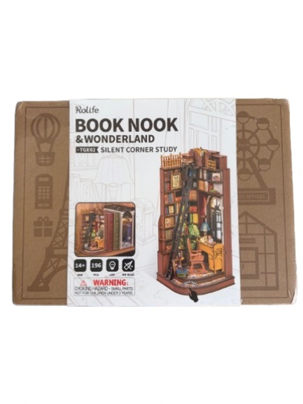 Rolife Book Nook & Wonderland TGE02 Silent Corner Study 3D Wood Puzzle NEW